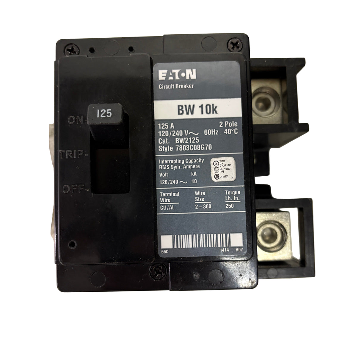 Eaton / Cutler-Hammer - BW2125 - NEW - Circuit Breaker