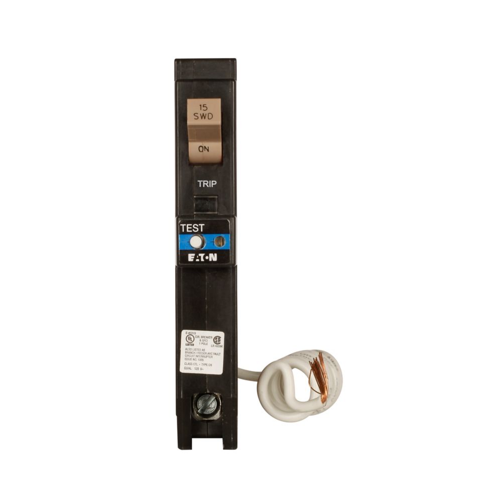 Eaton CHFN115GF 1-Pole 15 Amp CHF GFCI Ground Fault Circuit Breaker 120/240V - NEW