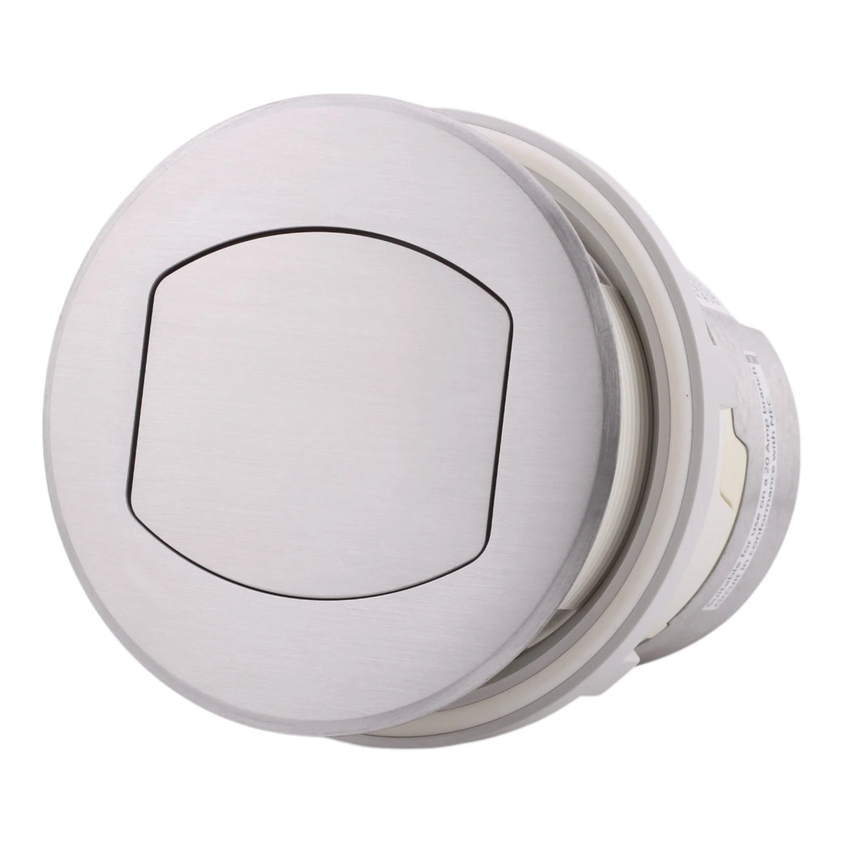 Hubbell Wiring - RCT200W 15A 125V Tamper Resistant Pop-Up Countertop Receptacle Surface Mount, 15 Amp, Powder Coated White