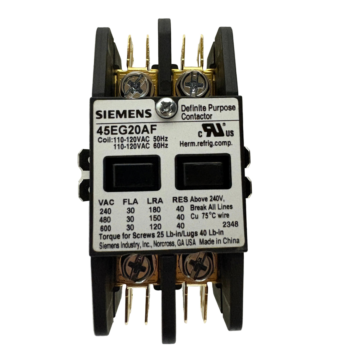 Furnas / Siemens - 45EG20AF - NEW - Contactor