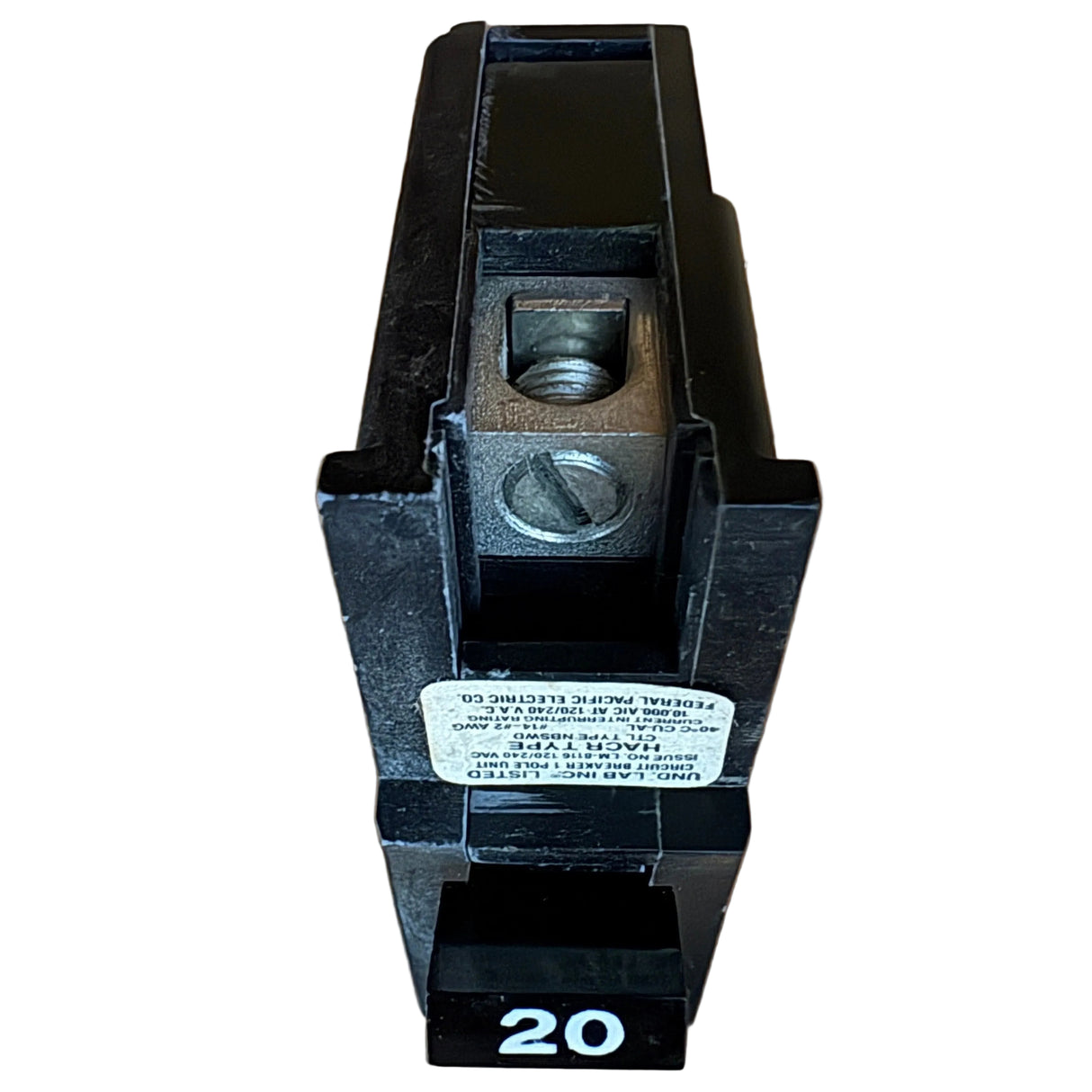 Federal Pacific bolt-on NB111020 Molded Case Circuit Breaker