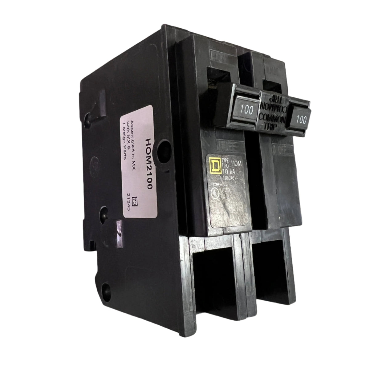 HOM2100 Circuit Breaker Square D 2 pole 100 amp HOMELINE