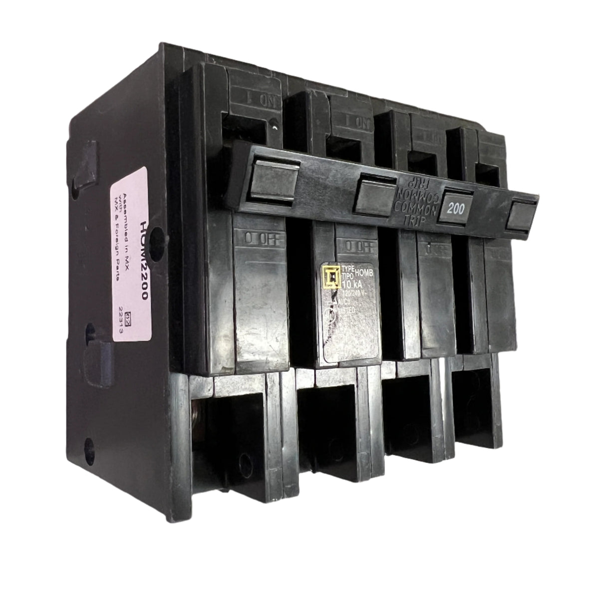 HOM2200 Square D Circuit Breaker HOMELINE 4 pole 200 AMP