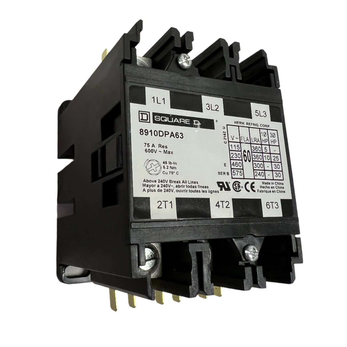 Square D - 8910DPA63V14 - NEW - Contactor