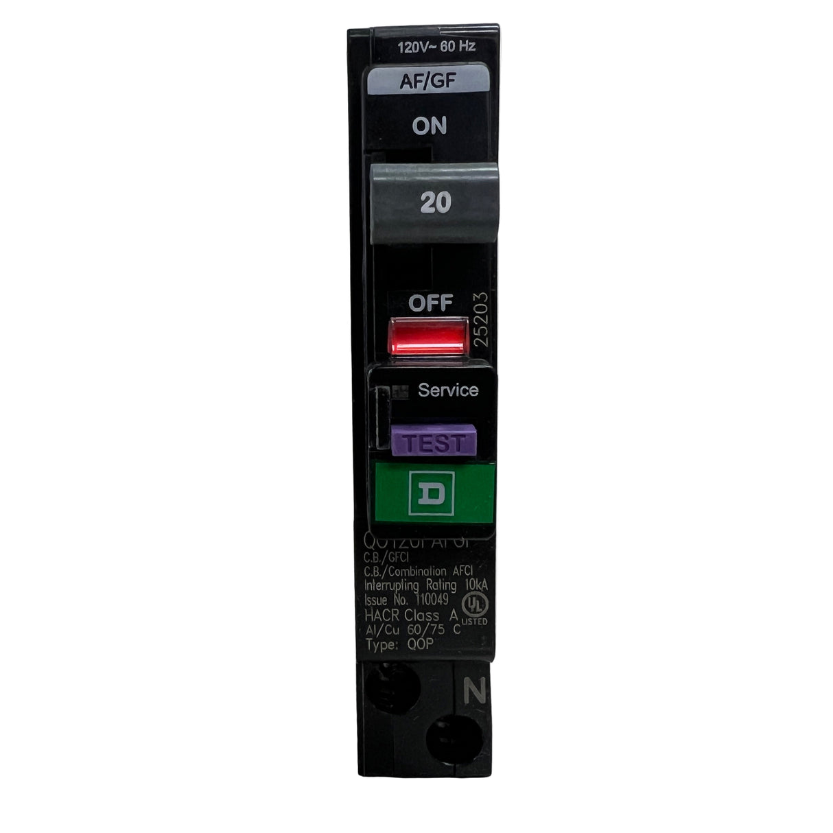 Square D - QO120PAFGF - NEW- Circuit Breaker
