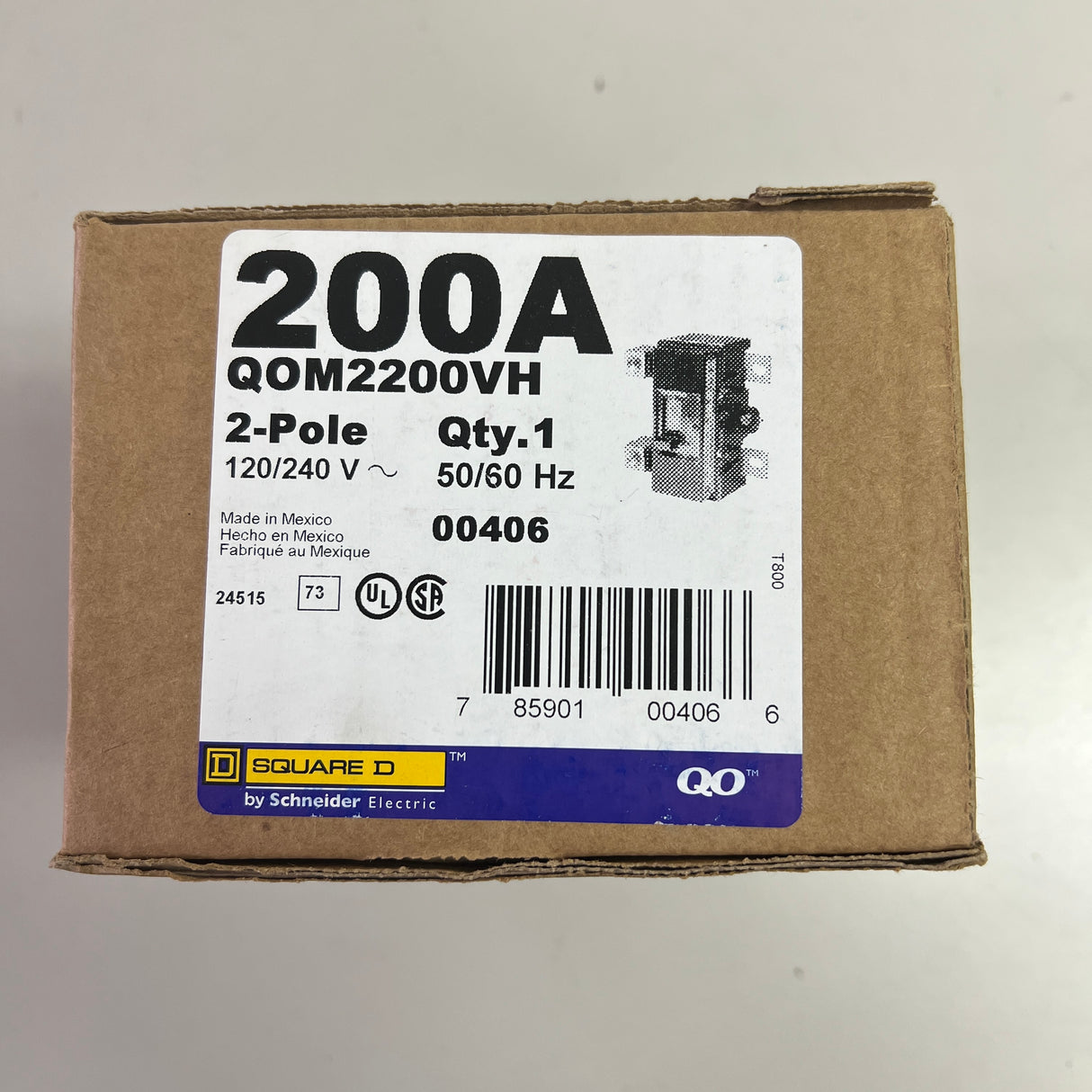 Square D - QOM2200VH - NEW - Circuit Breaker