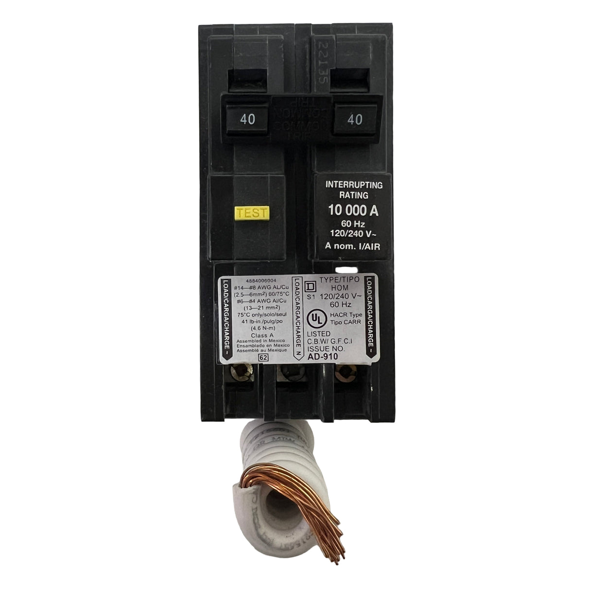 Square D - HOM240GFI - NEW - Circuit Breaker