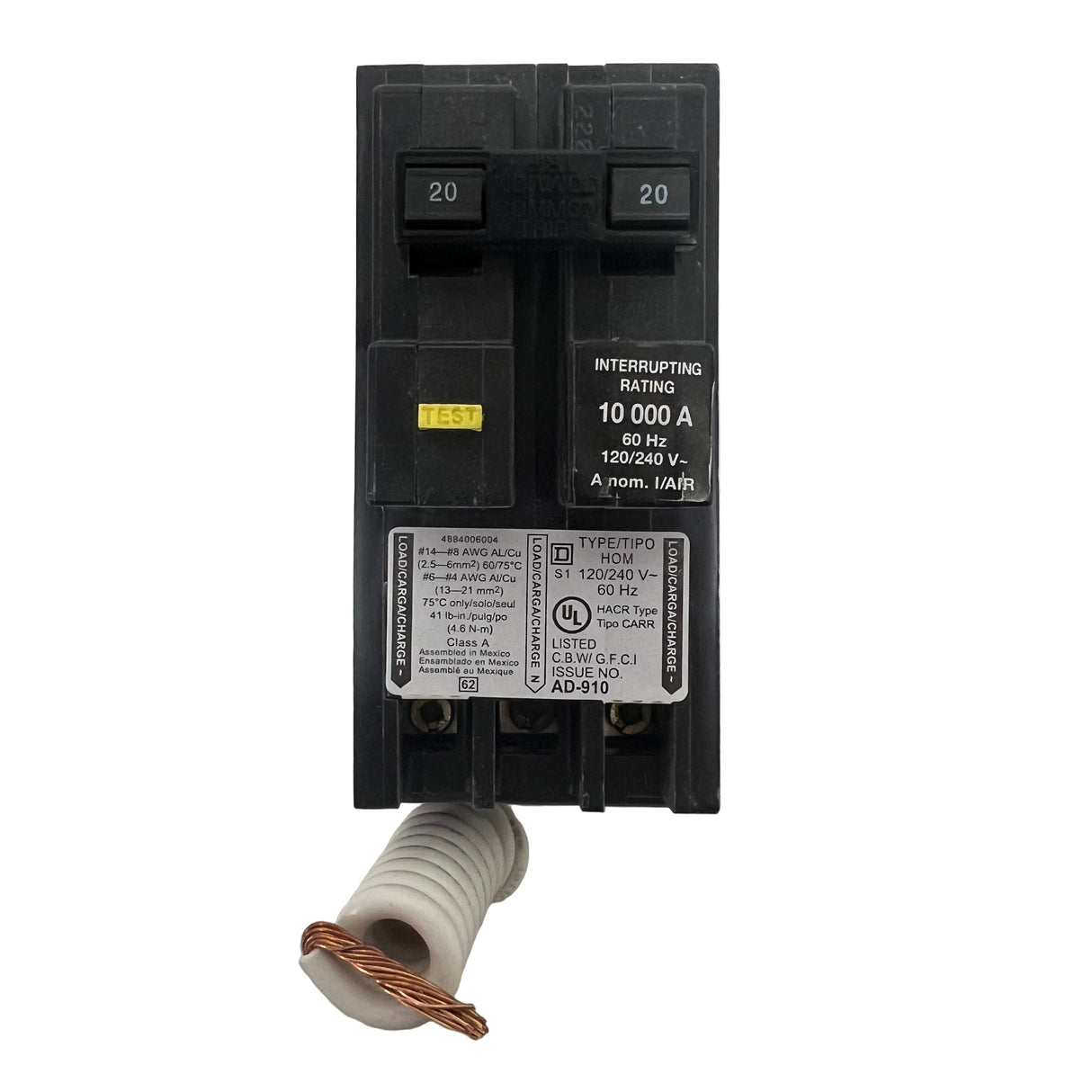 Square D - HOM220GFI - NEW - Circuit Breaker