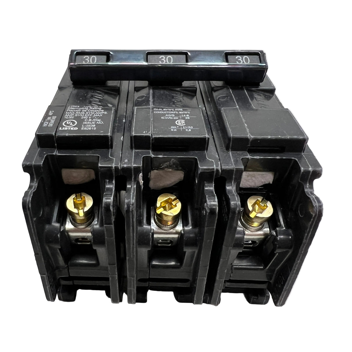 Siemens - B330 - 3 pole 30 amp Bolt-On 120/240 VAC - NEW - Circuit Breaker
