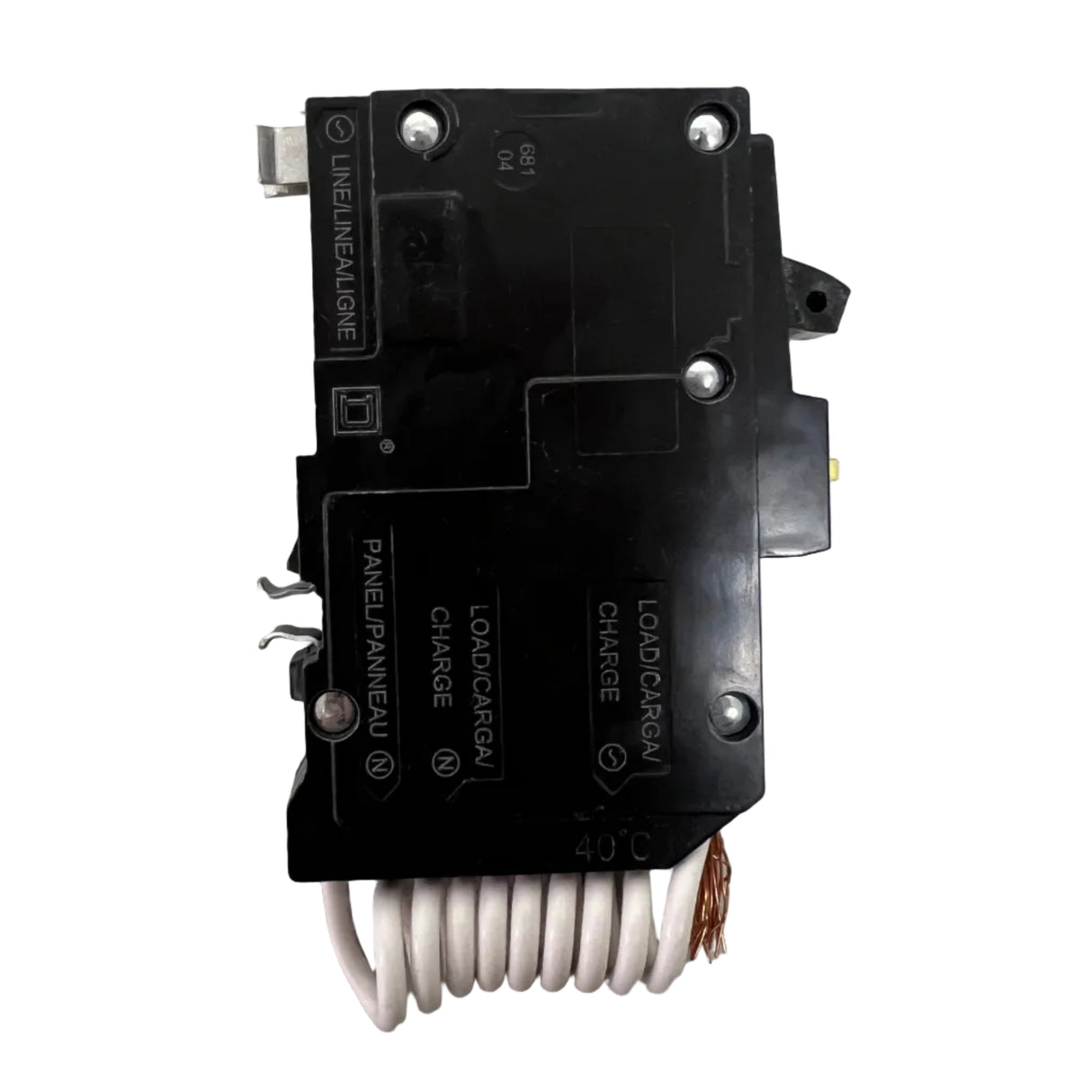 Square D - QO115GFI 1P 15A Plug-in Pigtail GFCI - NEW - Ground Fault Circuit Breaker