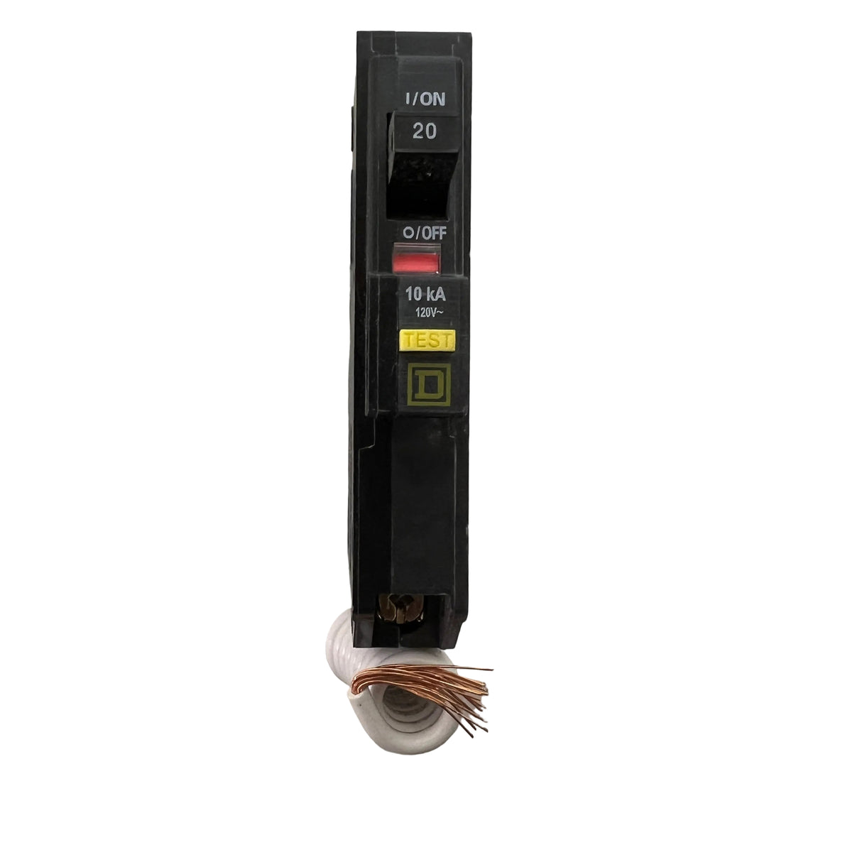 Square D - QO120GFI 1P 20A Plug-in Pigtail GFCI - NEW - Ground Fault Circuit Breaker