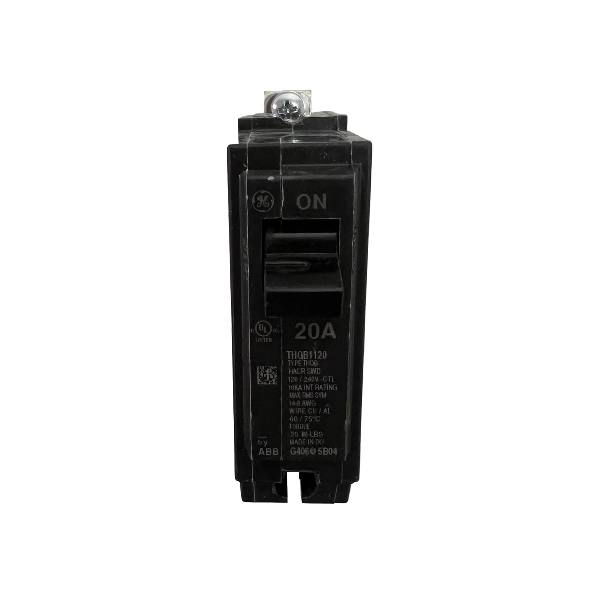 General Electric (ABB) - THQB1120 1P 20A Bolt-on THQB Frame - NEW - Circuit Breaker