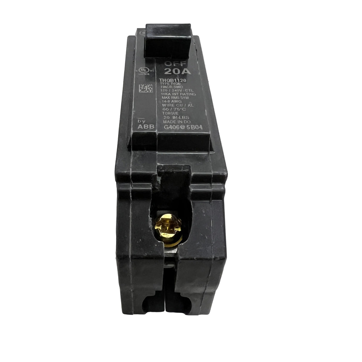 General Electric (ABB) - THQB1120 1P 20A Bolt-on THQB Frame - NEW - Circuit Breaker