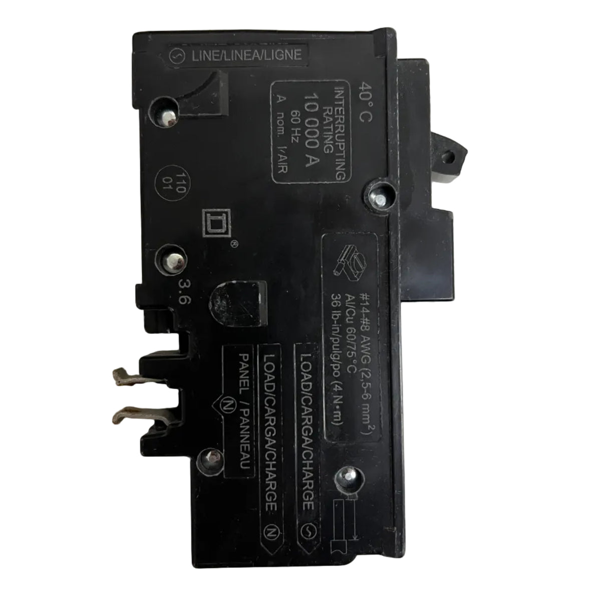 Square D by Schneider Electric - HOM120PCAFI 1P 20A Homeline Plug-in Neutral - NEW - Arc Fault Circuit Breaker