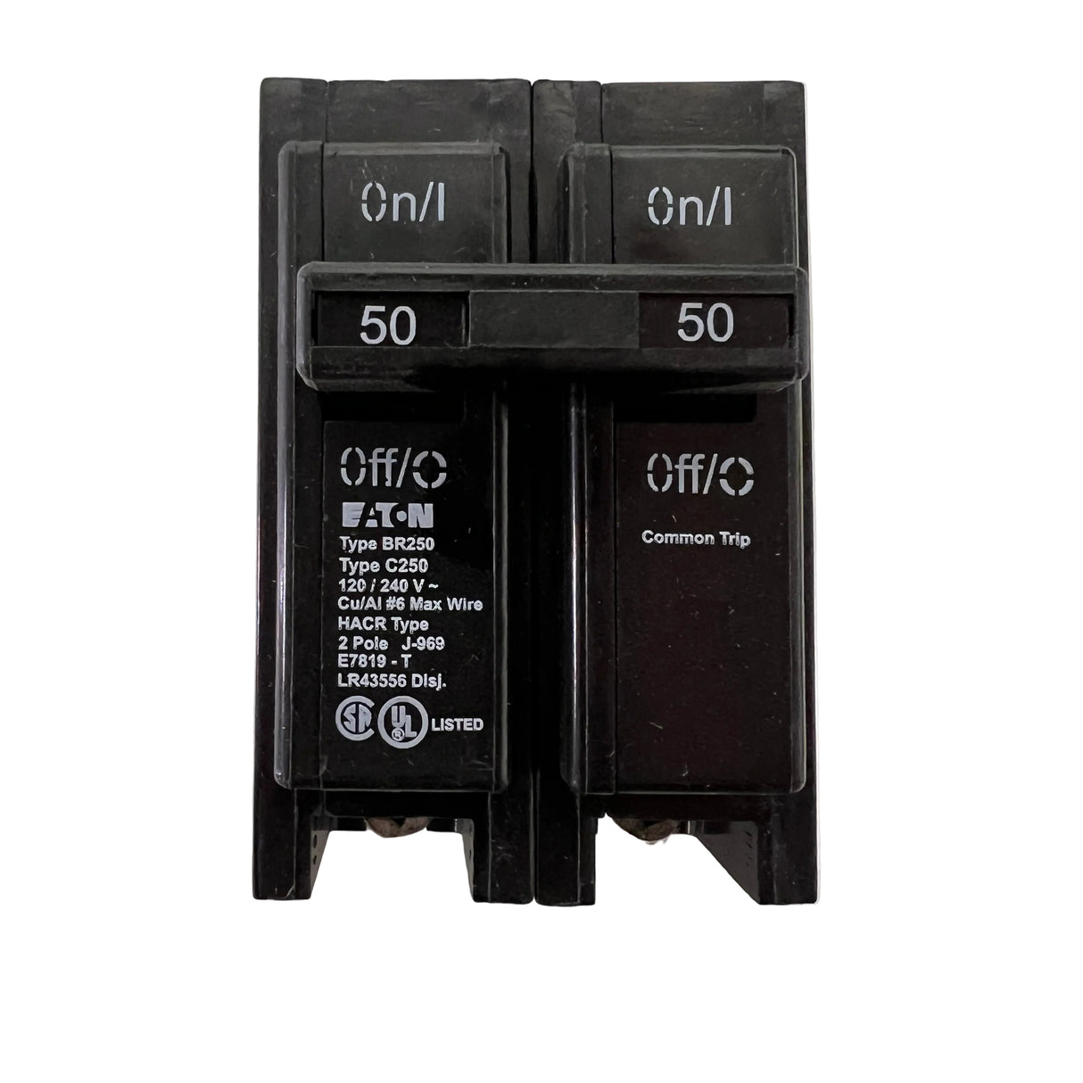 Eaton - BR250 2 Pole 50 Amp BR 120/240VAC - NEW - Circuit Breaker