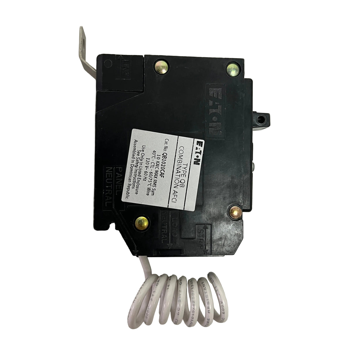Eaton QB1020CAF 1-pole 20 amp combination AFCI circuit breaker