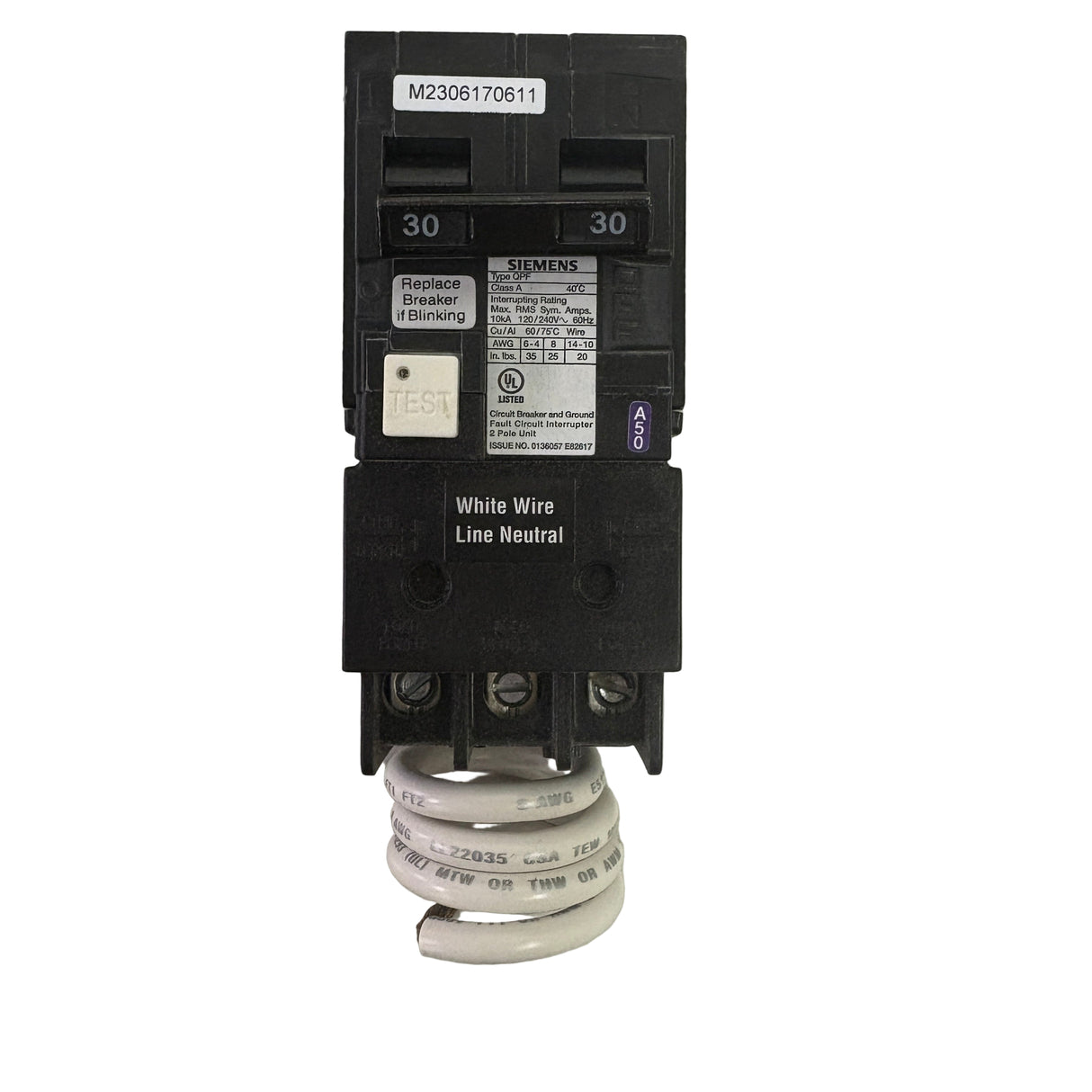 Siemens - QF230A - NEW - Ground Fault Circuit Breaker