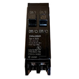 Challenger / Eaton A2020 Tandem 2x20A Single-Pole Plug-In Circuit Breaker 120V - NEW
