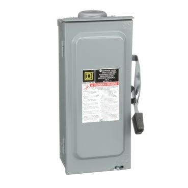 Square D | D222NRB - Safety Switch |General duty, fusible, 2 pole, 3 wire, 240VAC, 60A, Type 3R
