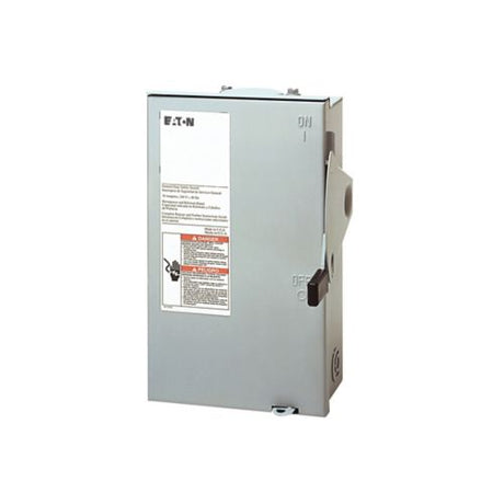 Eaton - DG222NRB - NEW - General Duty 2 Pole, 240V, 60A, Fusible with Neutral, NEMA 3R, Safety Switch
