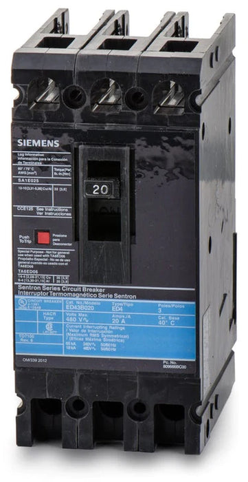 Siemens -  ED43B020 - NEW - Circuit Breaker