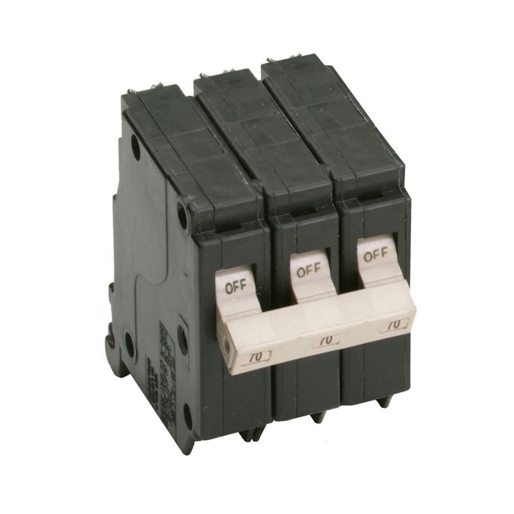 Eaton CH370 3-Pole 70 Amp CH Plug-On Circuit Breaker 120/240V - NEW
