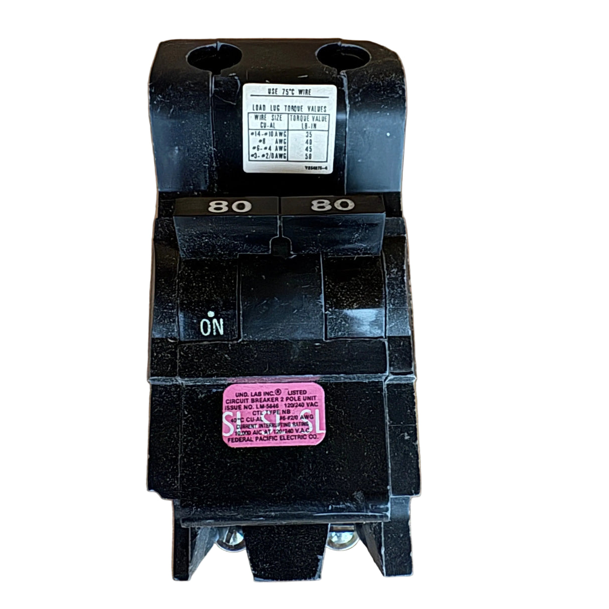 Federal Pacific Electric (FPE) - NB80 - NEW - Circuit Breaker
