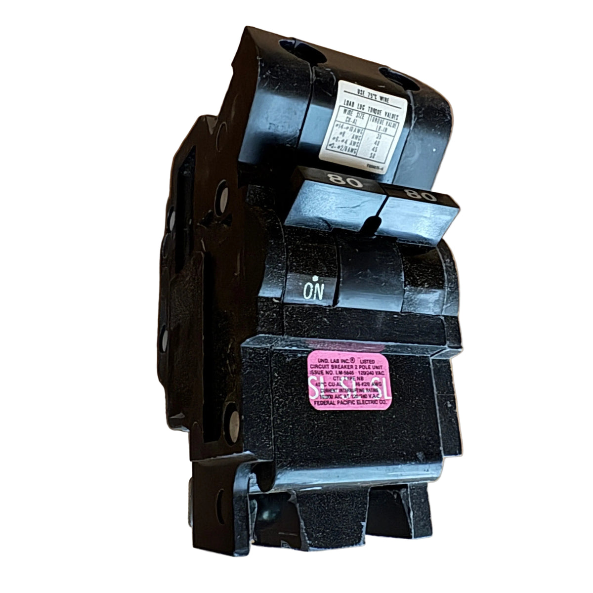 Ffe Breakers Federal Pacific Electric (FPE) - NB80 - NEW - Circuit Breaker – Totally ...