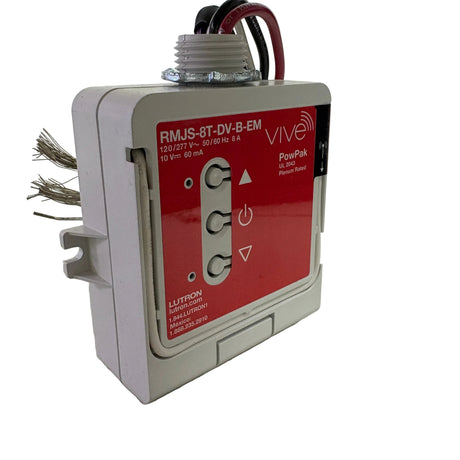Lutron RMJS-8T-DV-B-EM Vive PowPak Emergency Dimming Module 120/277V
