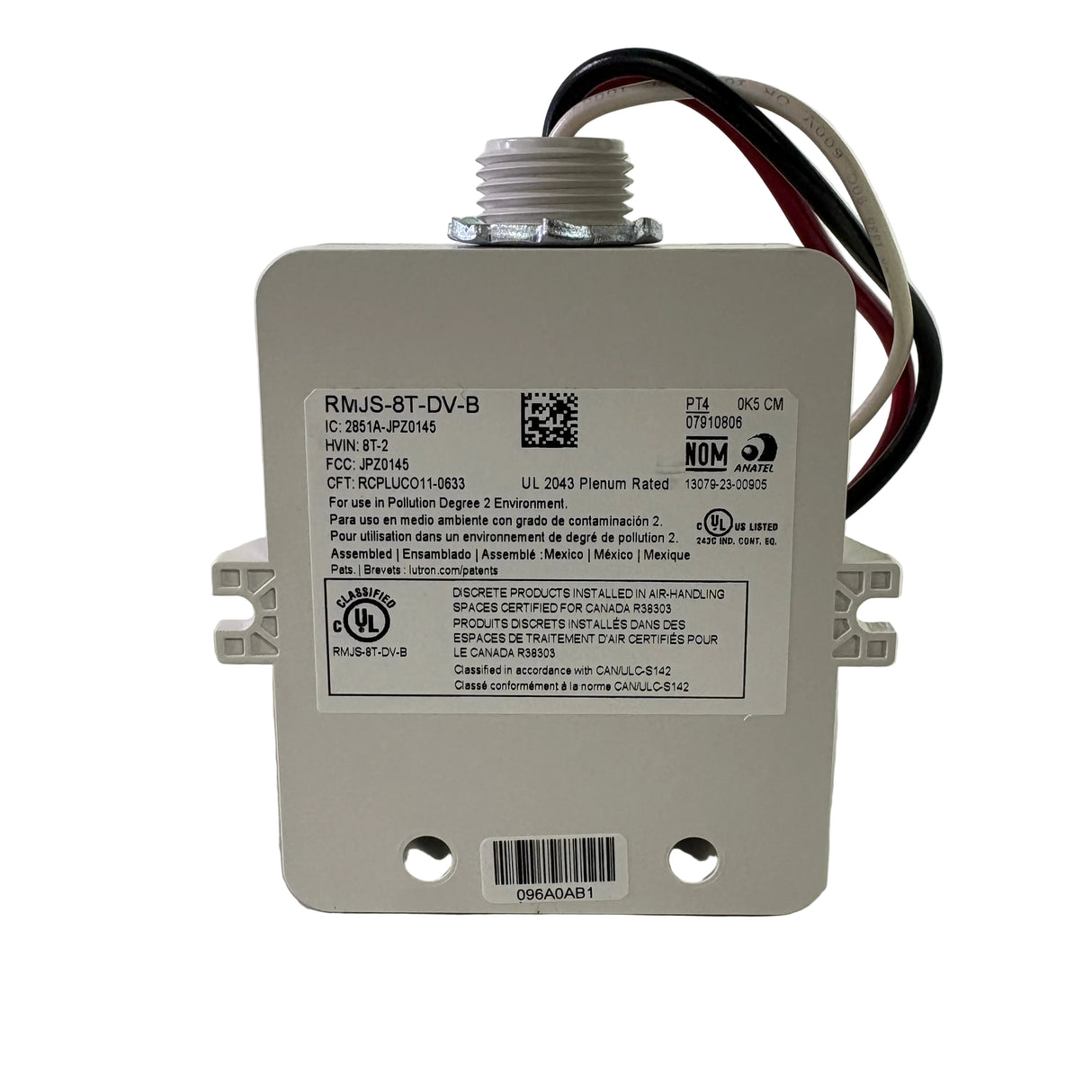 Lutron - RMJS-8T-DV-B - Vive Powpak Dimming Module 120/277V Class 2 installation - NEW
