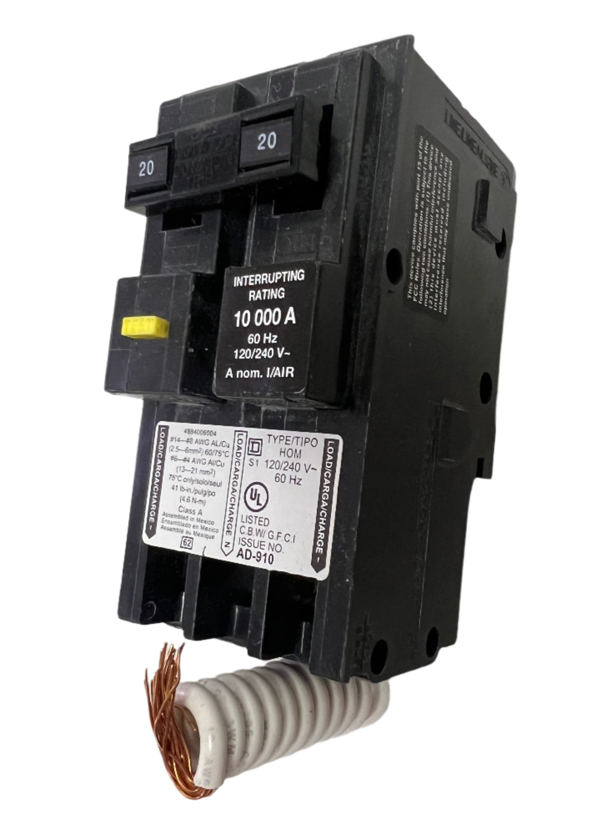 Square D - HOM220GFI / HOM220GFIC  - NEW - Circuit Breaker
