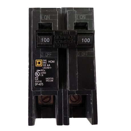 HOM2100 Circuit Breaker Square D 2 pole 100 amp HOMELINE
