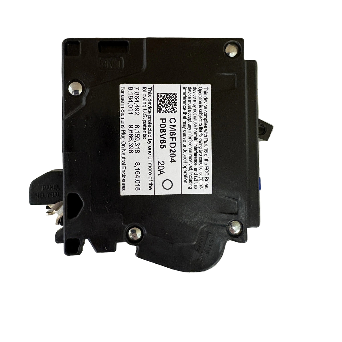 Siemens QA120AFCN 1-Pole 20 Amp Plug-In Neutral AFCI Circuit Breaker 120V - NEW
