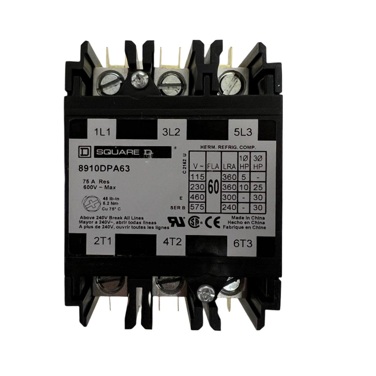 Square D - 8910DPA63V14 - NEW - Contactor
