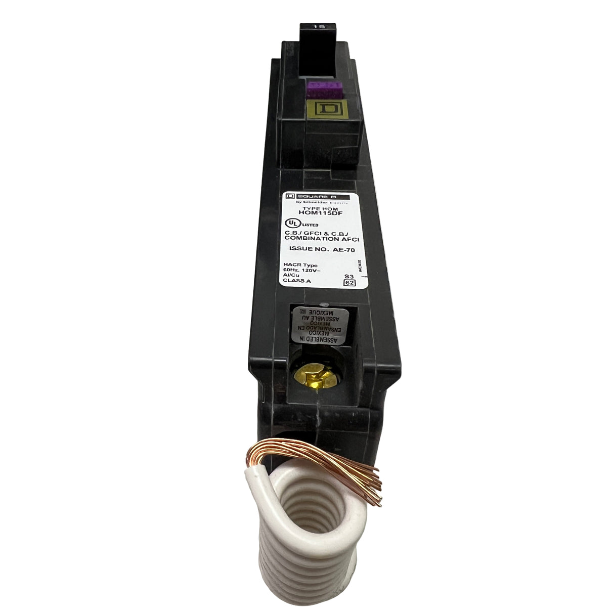 Square D - HOM115DF - NEW - Dual Function (GF/AF) Circuit Breaker
