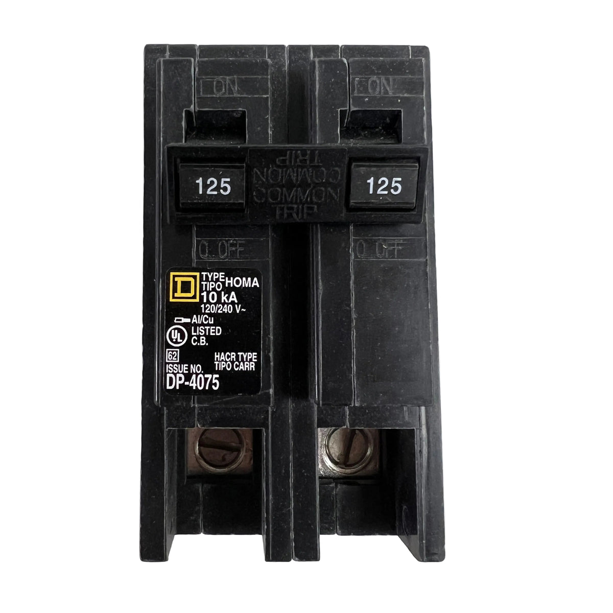 Square D - HOM2125 2 pole 125 amp Homeline - NEW - Circuit Breaker ...