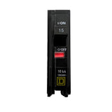 Square D - QO115, 1 pole 15 amp QO 120V - NEW - Circuit Breaker
