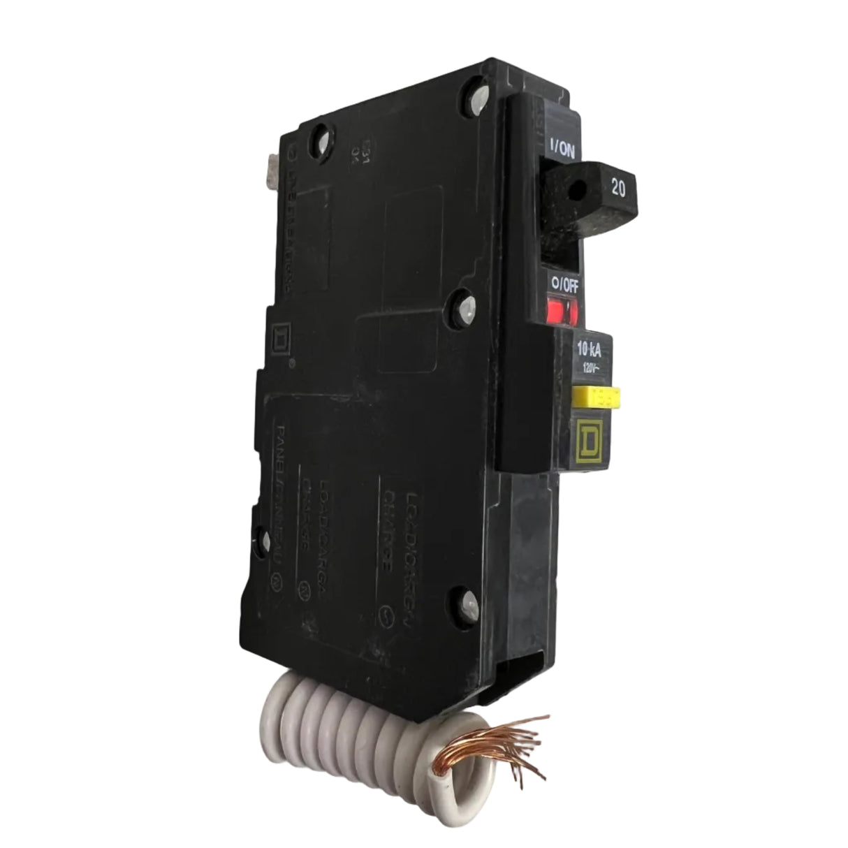 Square D - QO120GFI 1P 20A Plug-in Pigtail GFCI - NEW - Ground Fault Circuit Breaker
