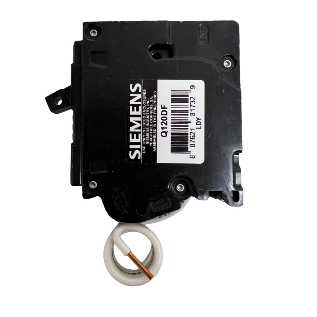 Siemens - Q120DF 1P 20A Plug-in Pigtail Neutral - NEW - Dual Function (AFCI/GFCI) Circuit Breaker
