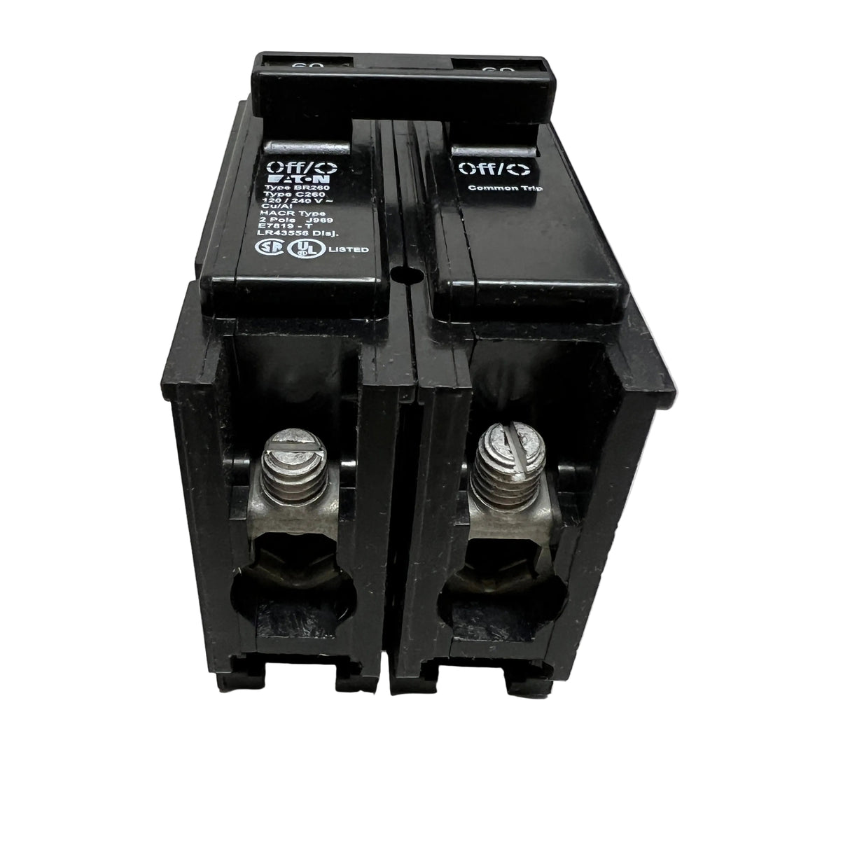 Eaton - BR260 - 2 Pole 60 Amp BR 120/240VAC - NEW - Circuit Breaker
