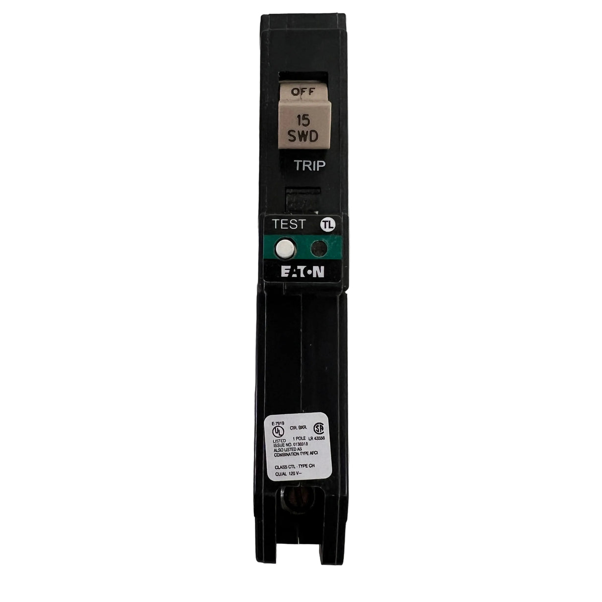 Eaton / Cutler-Hammer - CHFP115AF - 1 Pole 15 Amp Plug-in - NEW - Arc Fault Circuit Breaker
