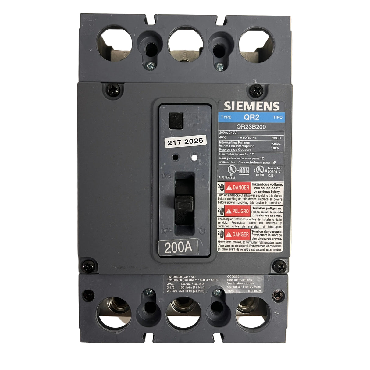 Siemens - QR23B200 - NEW - Circuit Breaker
