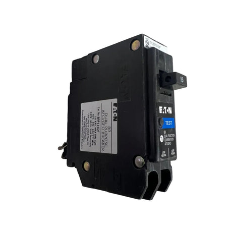 Eaton BRP115DF 1-Pole 15 Amp BR Dual Function AFCI/GFCI Plug-On Circuit Breaker 120V
