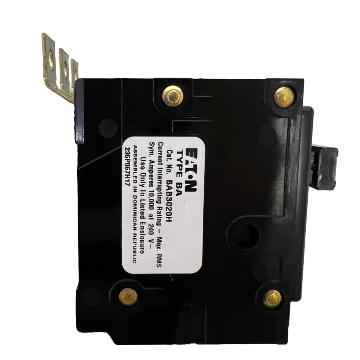Eaton BAB3020H 3-Pole 20 Amp Quicklag Bolt-On Circuit Breaker 120/240V - NEW
