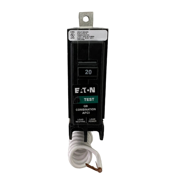 Eaton QB1020CAF 1-pole 20 amp combination AFCI circuit breaker