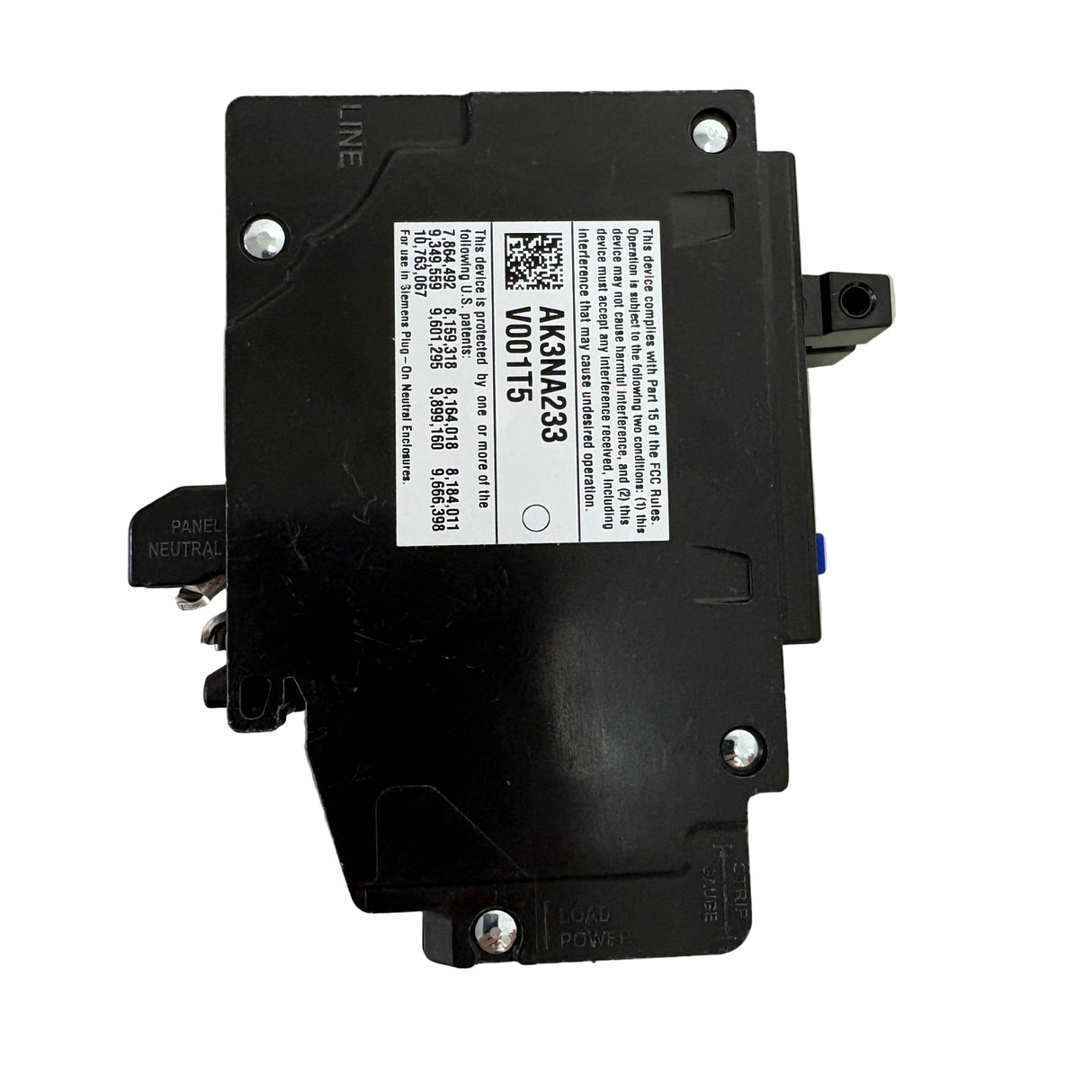 Q2020AFCN, 20A/20A, 120V, Twin (Tandem) Plug-In Circuit Breaker, Combination Type AFCI, 10kA
