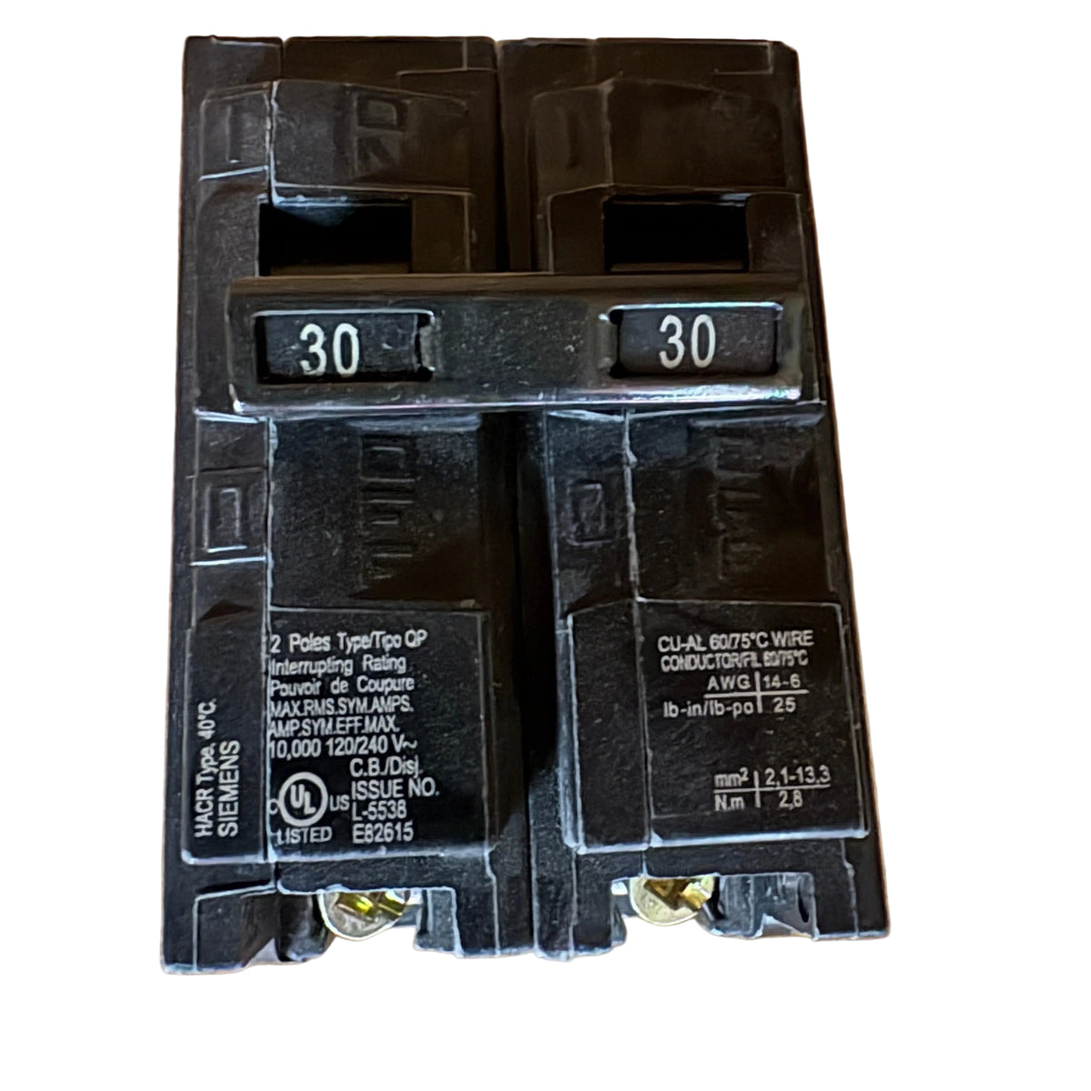 SIEMENS - Q230 - NEW - 30 Amp 2-Pole - Circuit Breaker – Totally Breakers